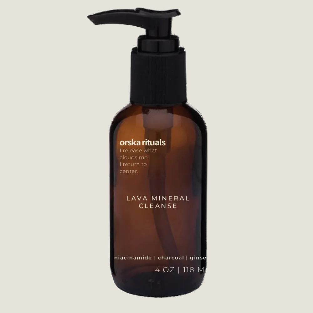 Lava Mineral Cleanse - mineral-rich purifying cleanser by Orska Rituals